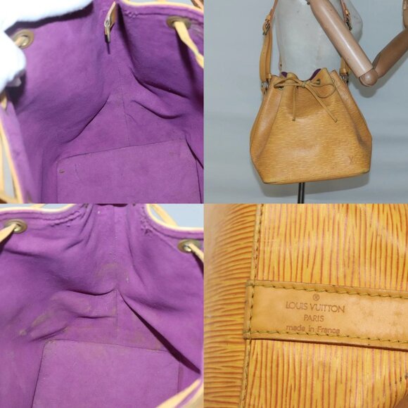 LOUIS VUITTON Epi Petit Noe Shoulder Bag Yellow M44109 LV Auth 131902 - Picture 13 of 14